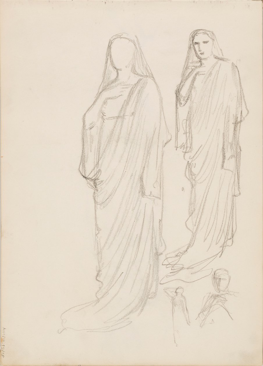 Aino Ackté come Alcestis, bozzetto da Albert Edelfelt