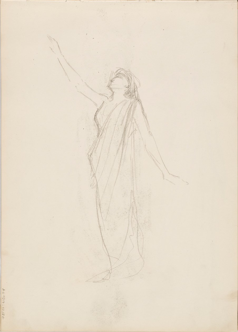 Aino Ackté come Alcestis, bozzetto da Albert Edelfelt