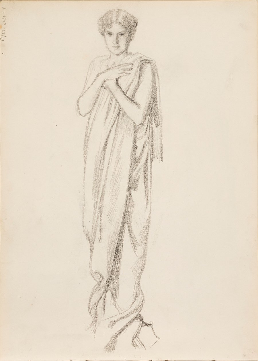 Aino Ackté come Alcestis, bozzetto da Albert Edelfelt