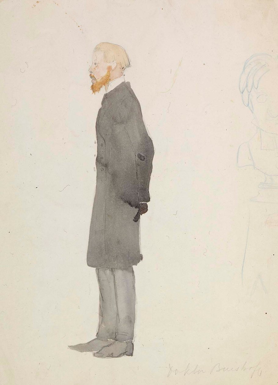 Caricatura del dottor Buistroff da Albert Edelfelt