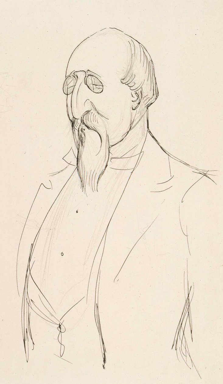 Caricatura di Leo Mechelin da Albert Edelfelt