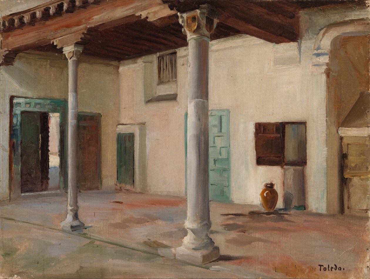 Cortile a Toledo da Albert Edelfelt