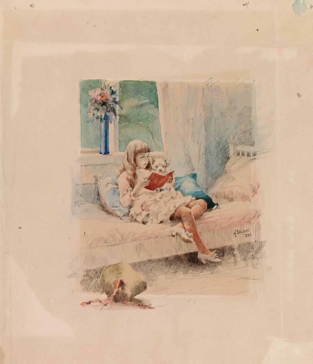 Cari amici III (Berta e Capi) da Albert Edelfelt