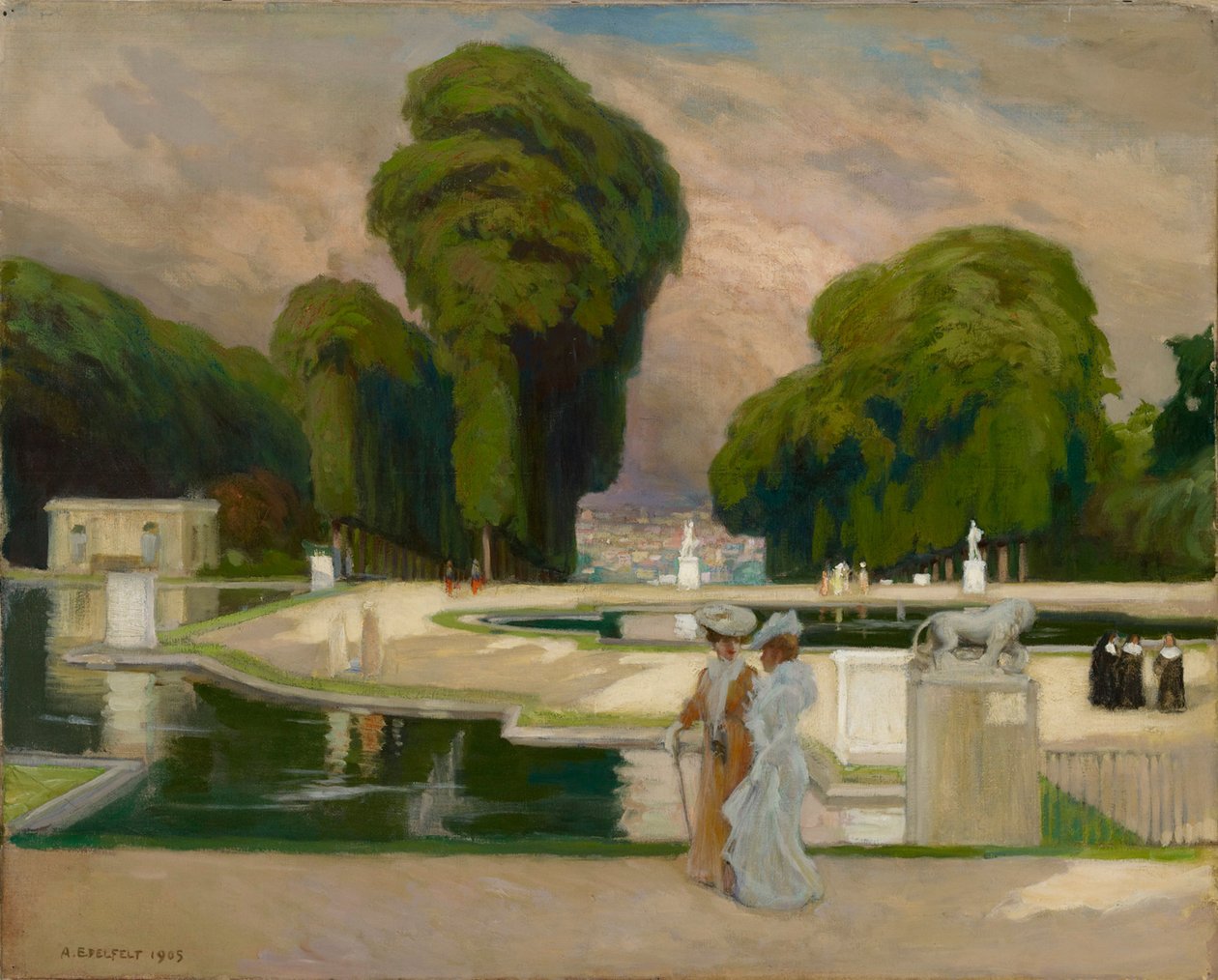 Da St. Cloud Park, Parigi da Albert Edelfelt
