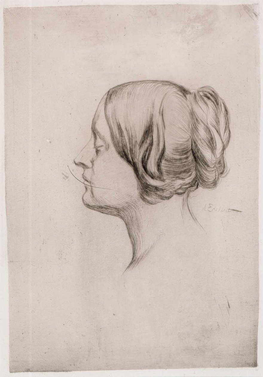 Testa di donna da Albert Edelfelt
