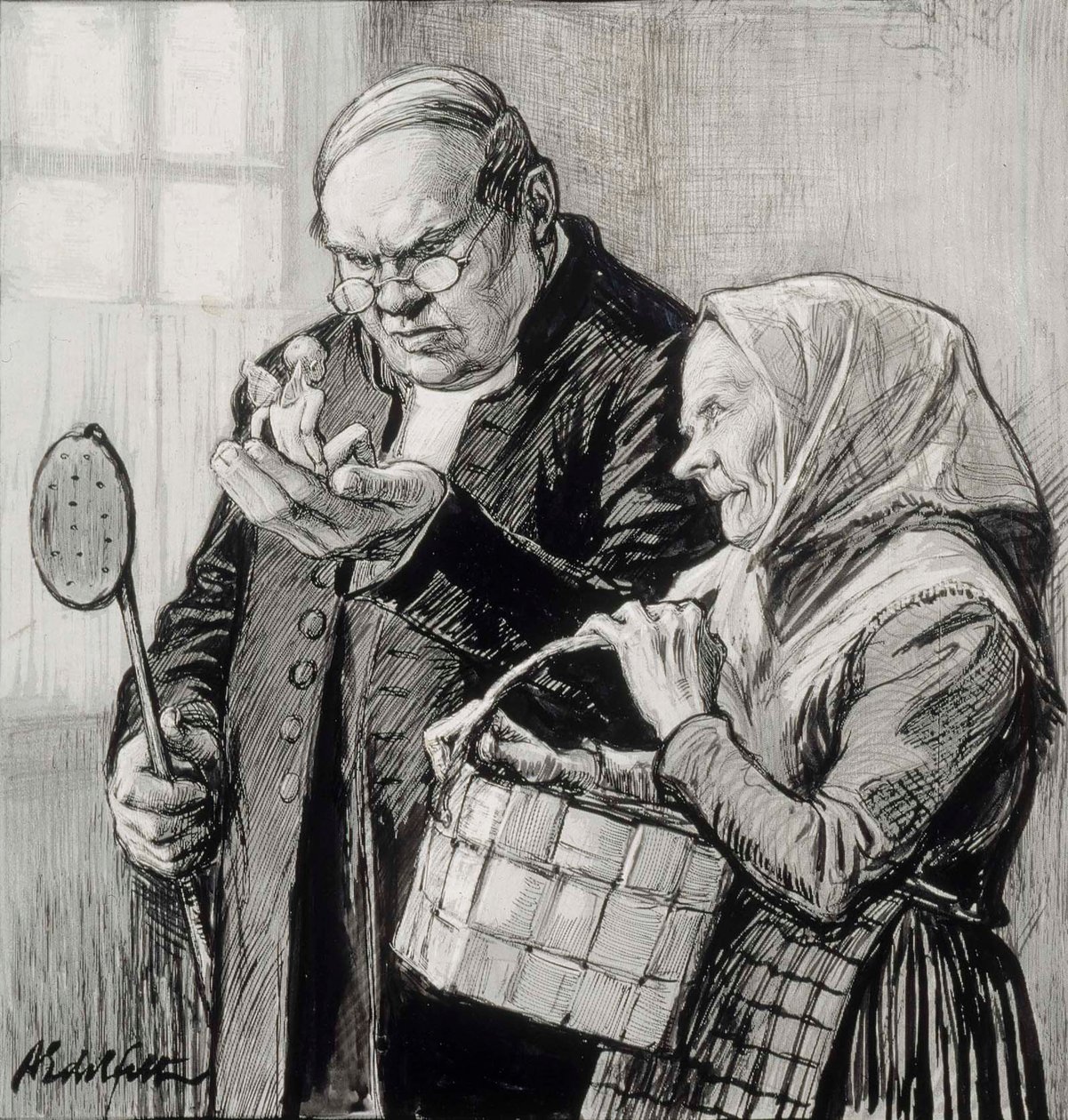 Illustrazione del piccolo genio da Albert Edelfelt