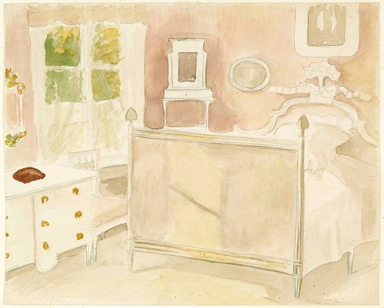 Interno della villa Haikko da Albert Edelfelt