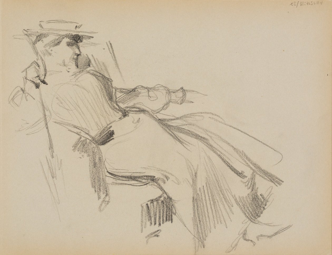 Donna seduta da Albert Edelfelt