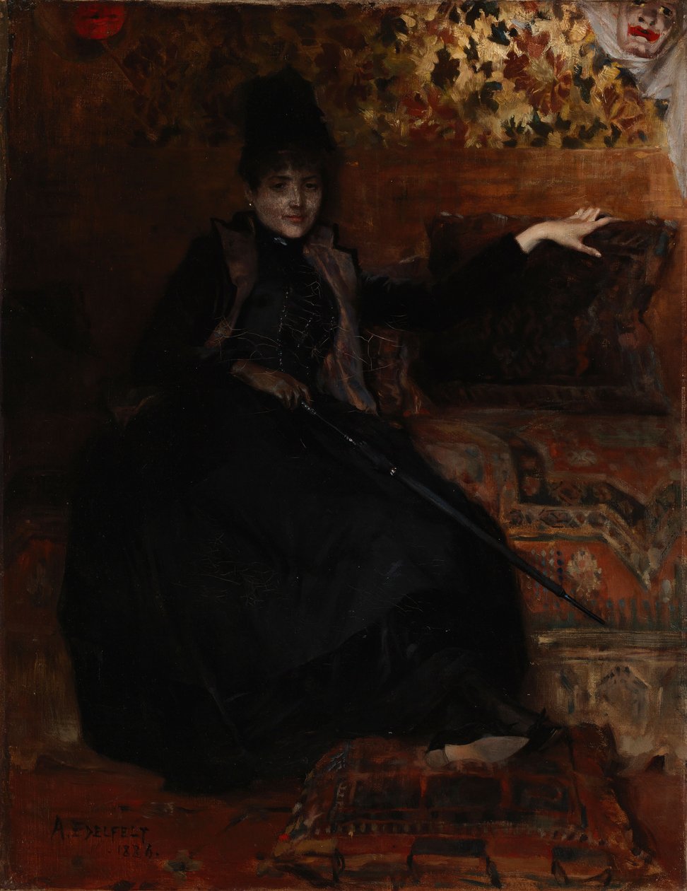 Lady in Black, Thérèse nera da Albert Edelfelt