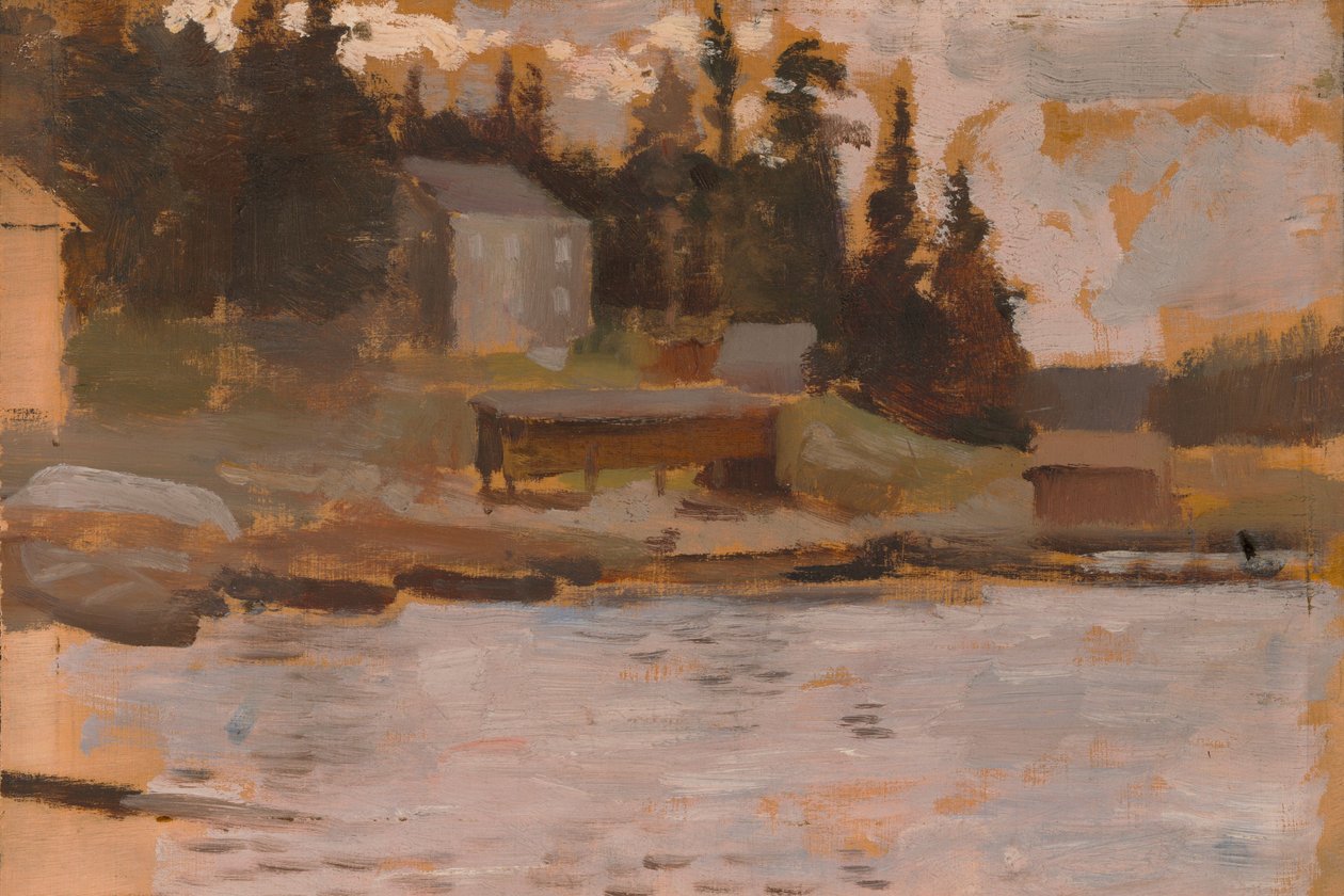 Schizzo paesaggistico da Hamari da Albert Edelfelt