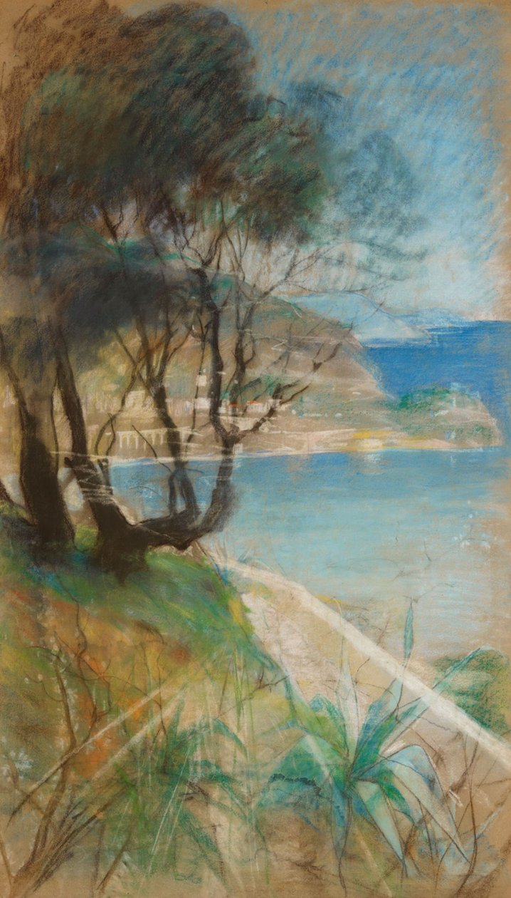 Paesaggio del Mediterraneo da Albert Edelfelt
