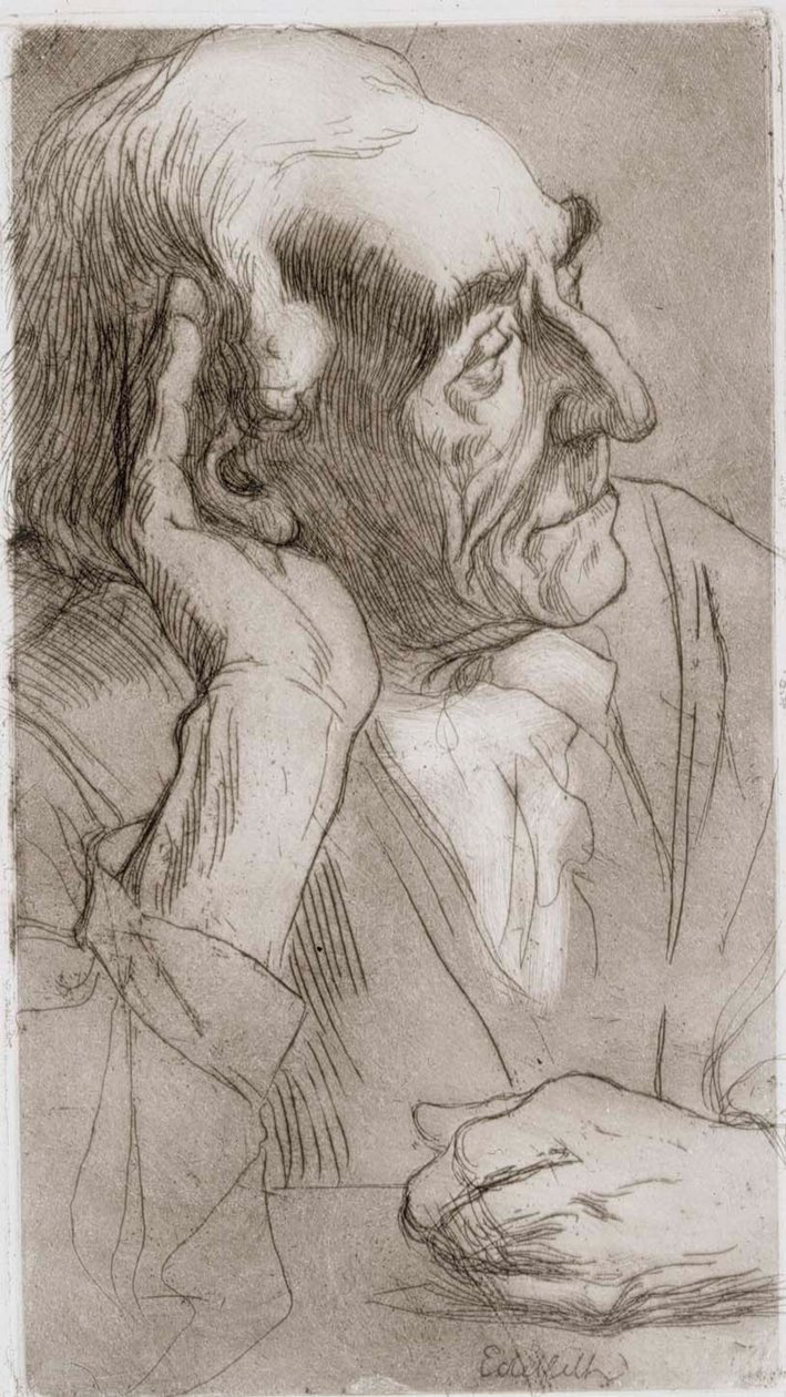 Uomo che ascolta da Albert Edelfelt
