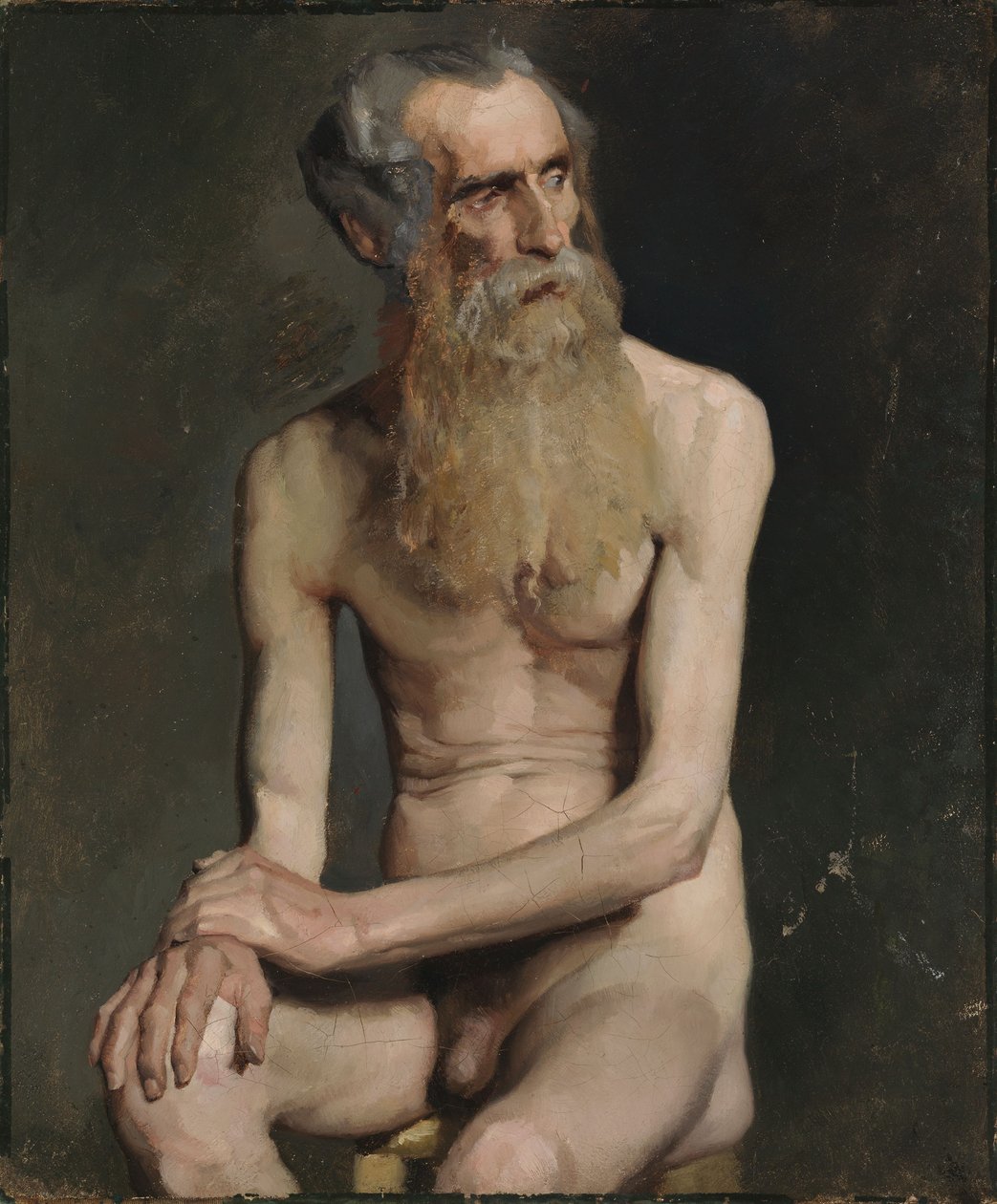 Vecchio seduto, studio dell’Accademia da Albert Edelfelt