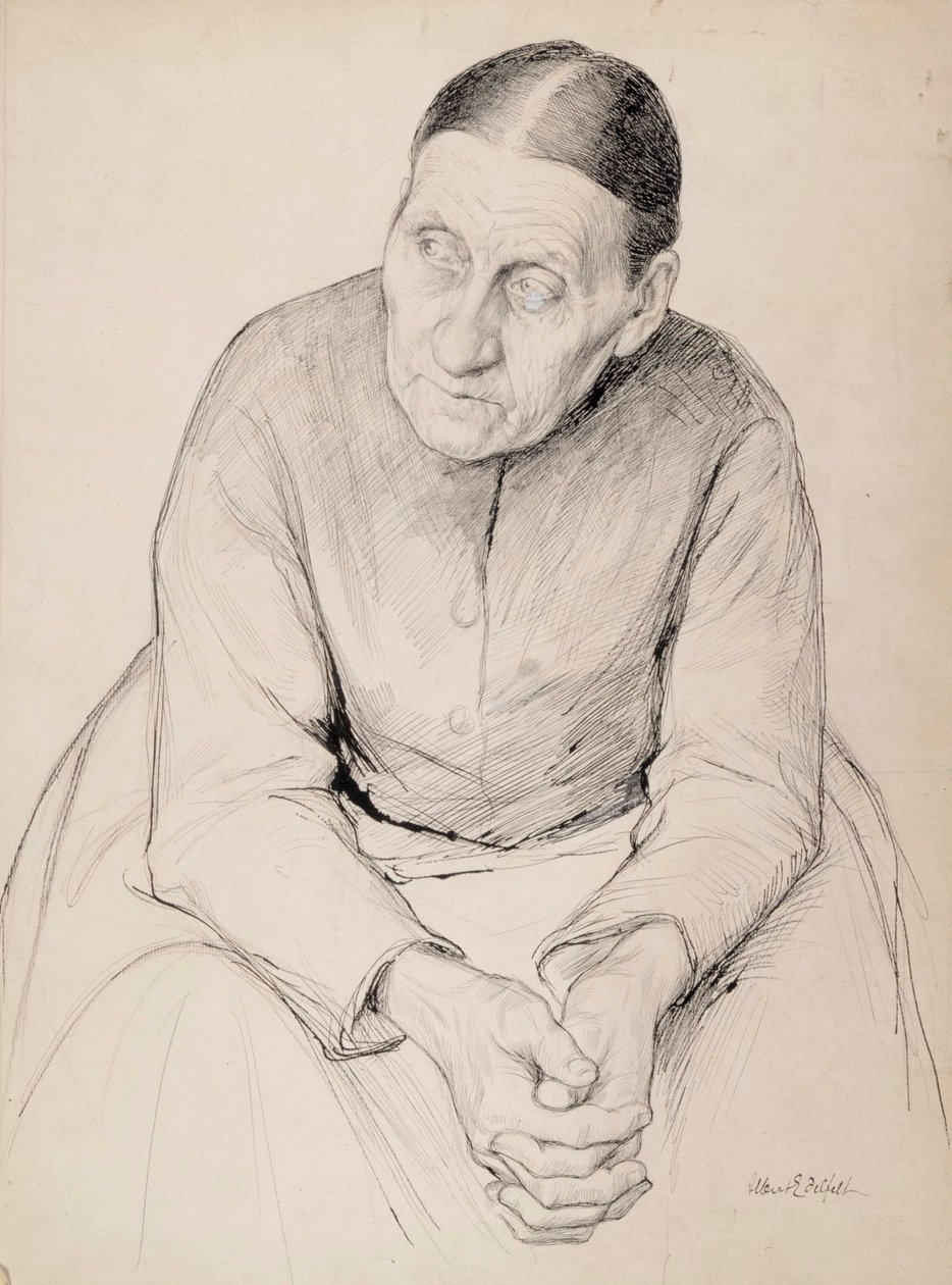 Vecchia contadina da Albert Edelfelt