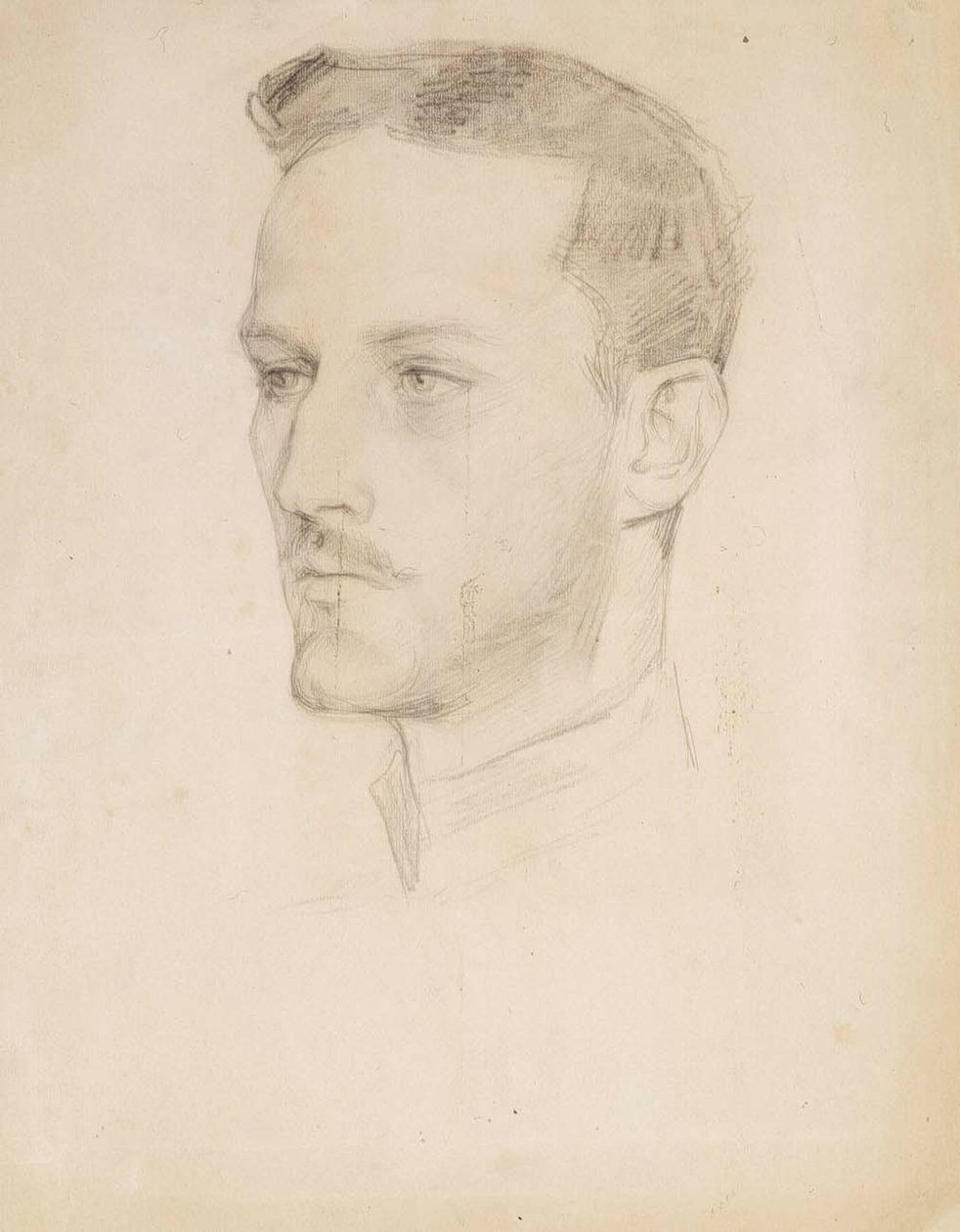 Studio di ritratto del principe Carl, testa da Albert Edelfelt