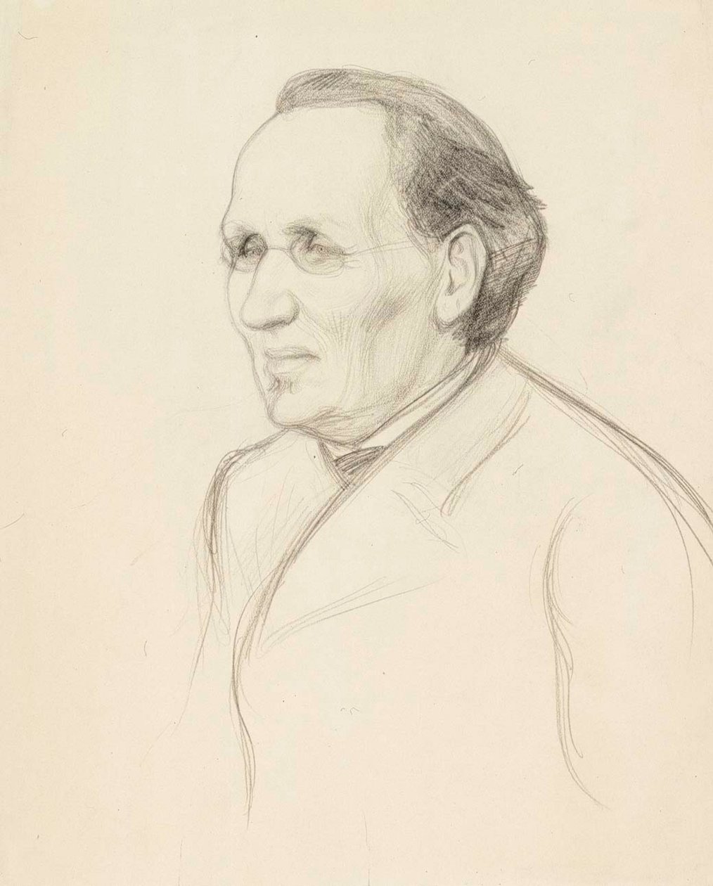 Studio di ritratto del professor Strömborg, busto da Albert Edelfelt