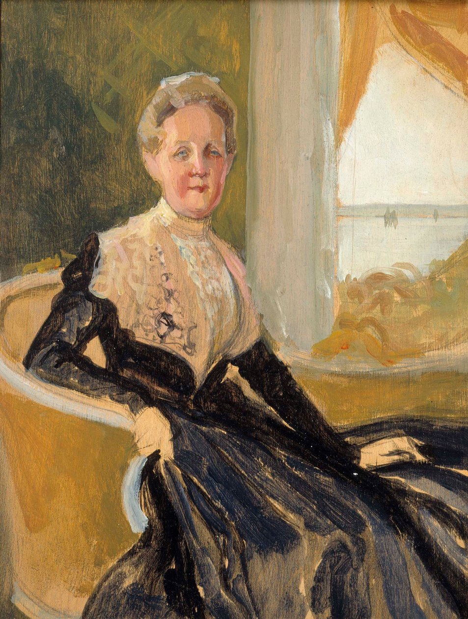 Ritratto della contessa Elisabeth Wachtmaister, bozzetto compositivo da Albert Edelfelt
