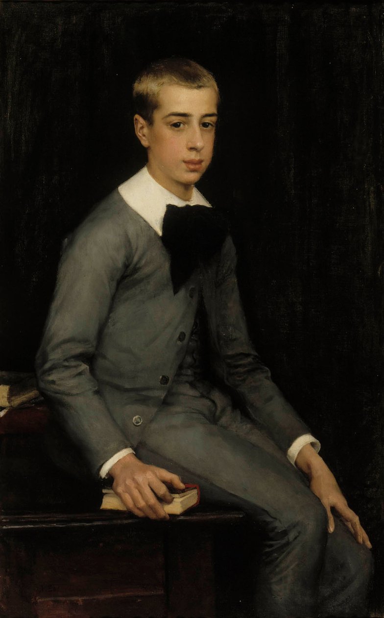 Ritratto del tenente Alexandre Weissgerber de Stragéwicz da bambino da Albert Edelfelt