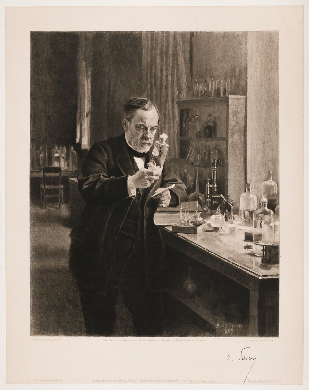 Ritratto di Louis Pasteur da Albert Edelfelt
