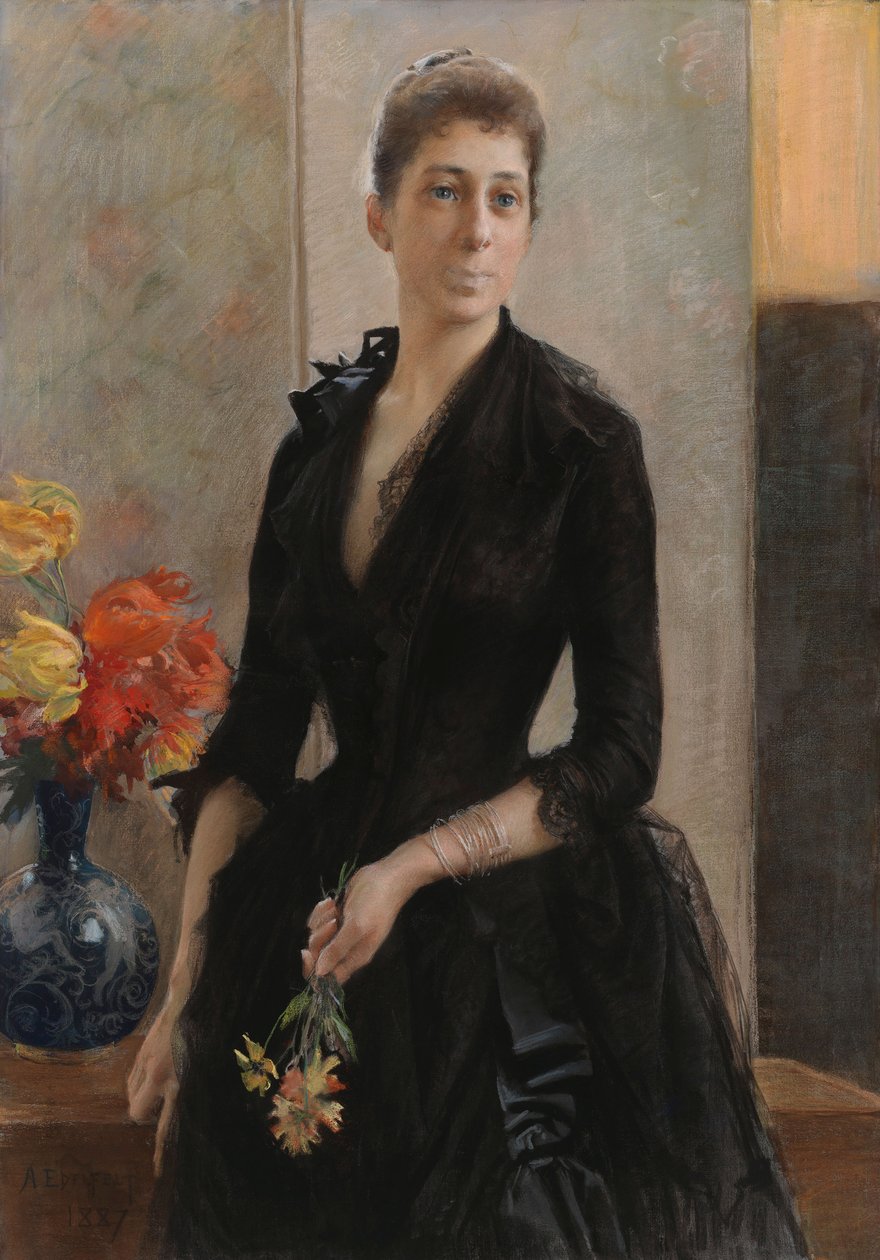 Ritratto di Mme Weissgerber de Stragewicz, poi Mme R. Berenger da Albert Edelfelt
