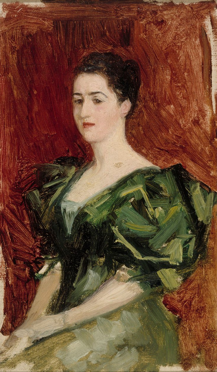 Ritratto della signora Dagmar Dippell, bozzetto compositivo da Albert Edelfelt