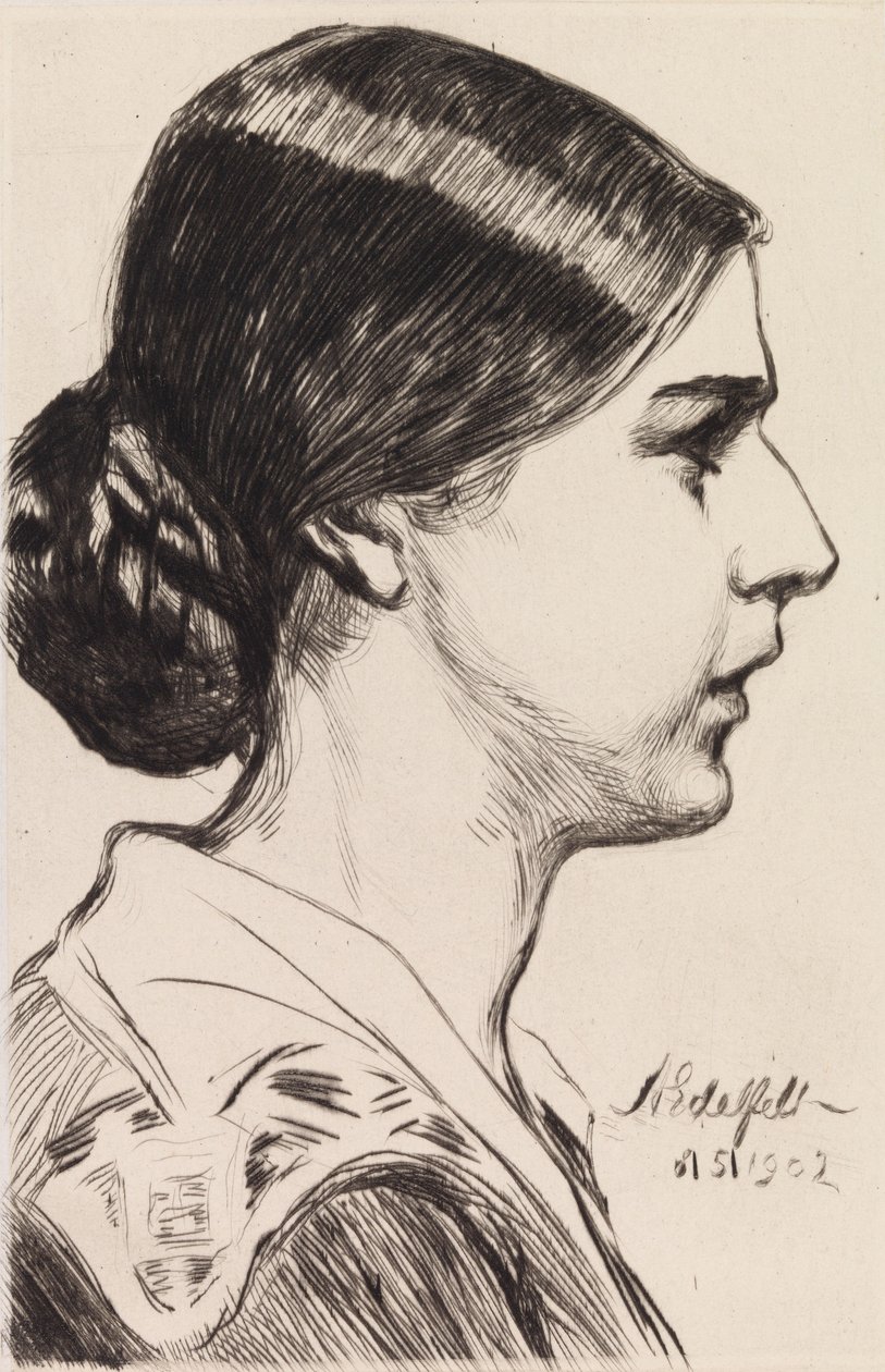 Ritratto della signora Michaela Pooley (nata Krohn) da Albert Edelfelt