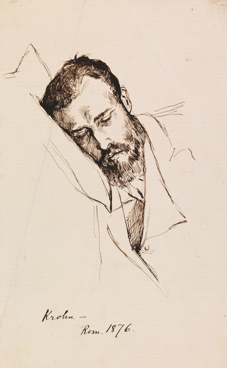 Ritratto di Pietro Krohn da Albert Edelfelt