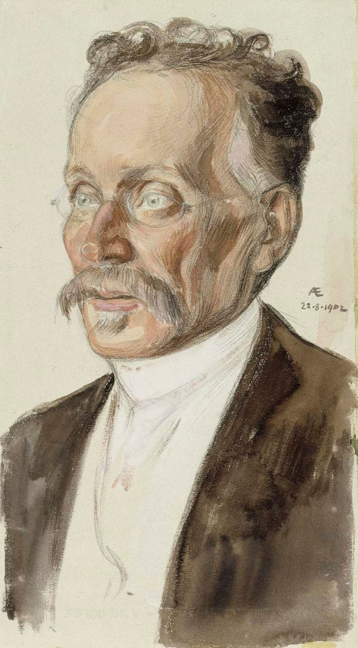 Ritratto del professor J. W. Runeberg da Albert Edelfelt