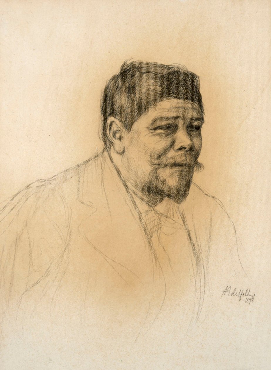 Ritratto dello scultore Robert Stigell da Albert Edelfelt