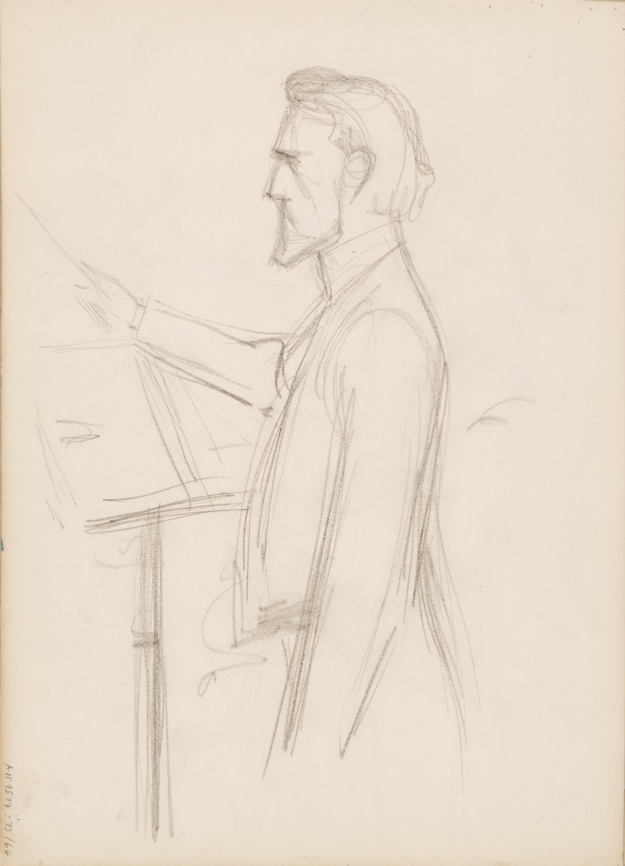 Robert Kajanus, schizzo per ritratto da Albert Edelfelt