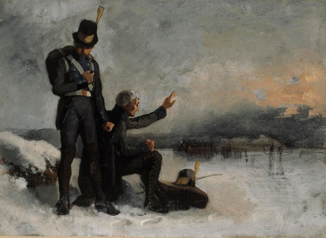 Scena tratta dalla guerra finlandese da Albert Edelfelt