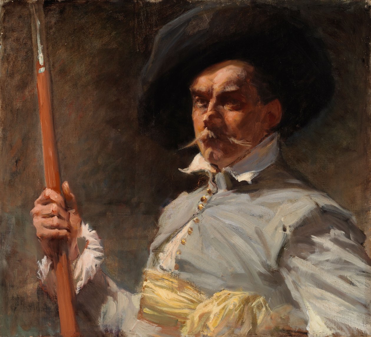Autoritratto in costume del XVII secolo da Albert Edelfelt