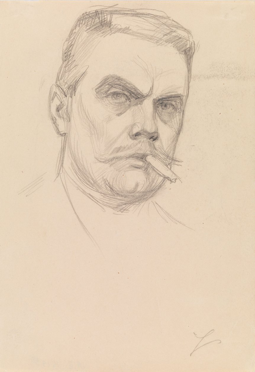 Autoritratto con sigaro da Albert Edelfelt