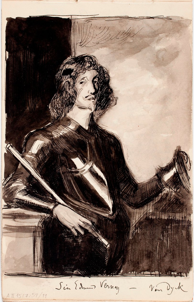 Sir Edmund Verney, copia da un’opera di Anthony van Dyck da Albert Edelfelt