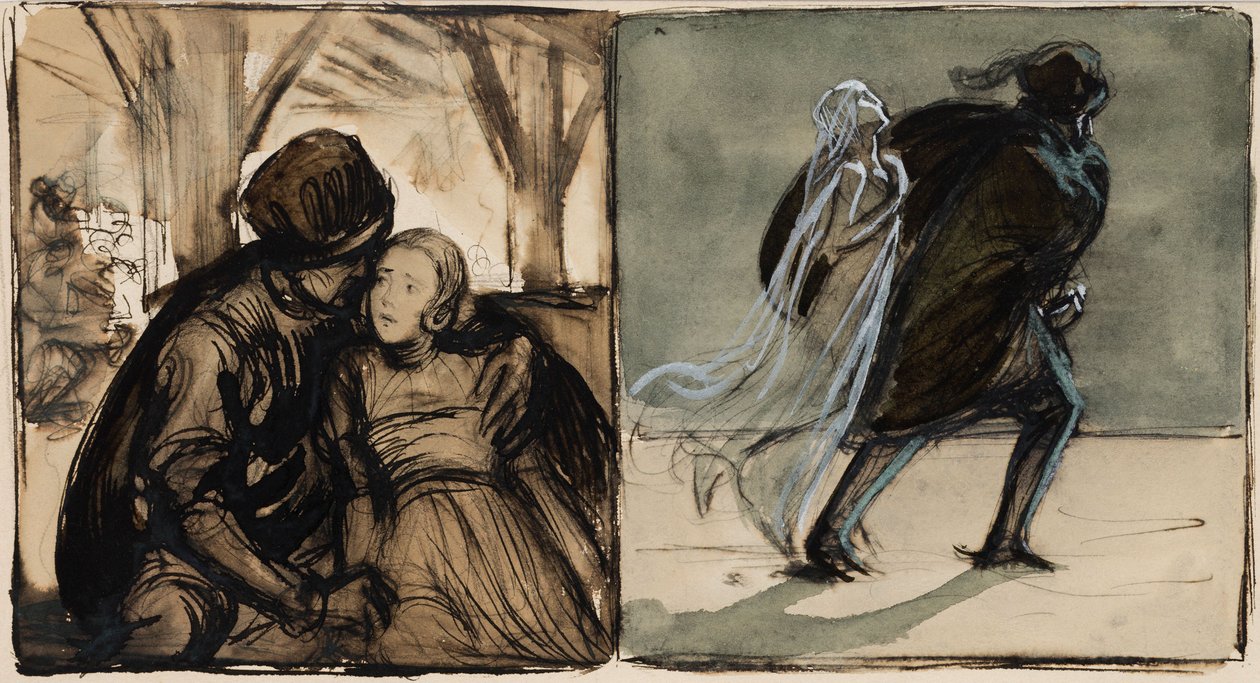 Schizzi per illustrazioni del romanzo Herr Arne