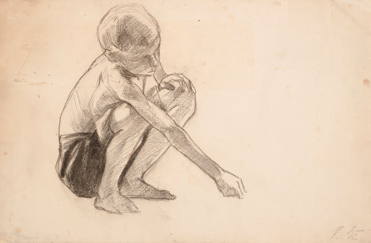 Studio per “Ragazzi che giocano sulla riva” da Albert Edelfelt