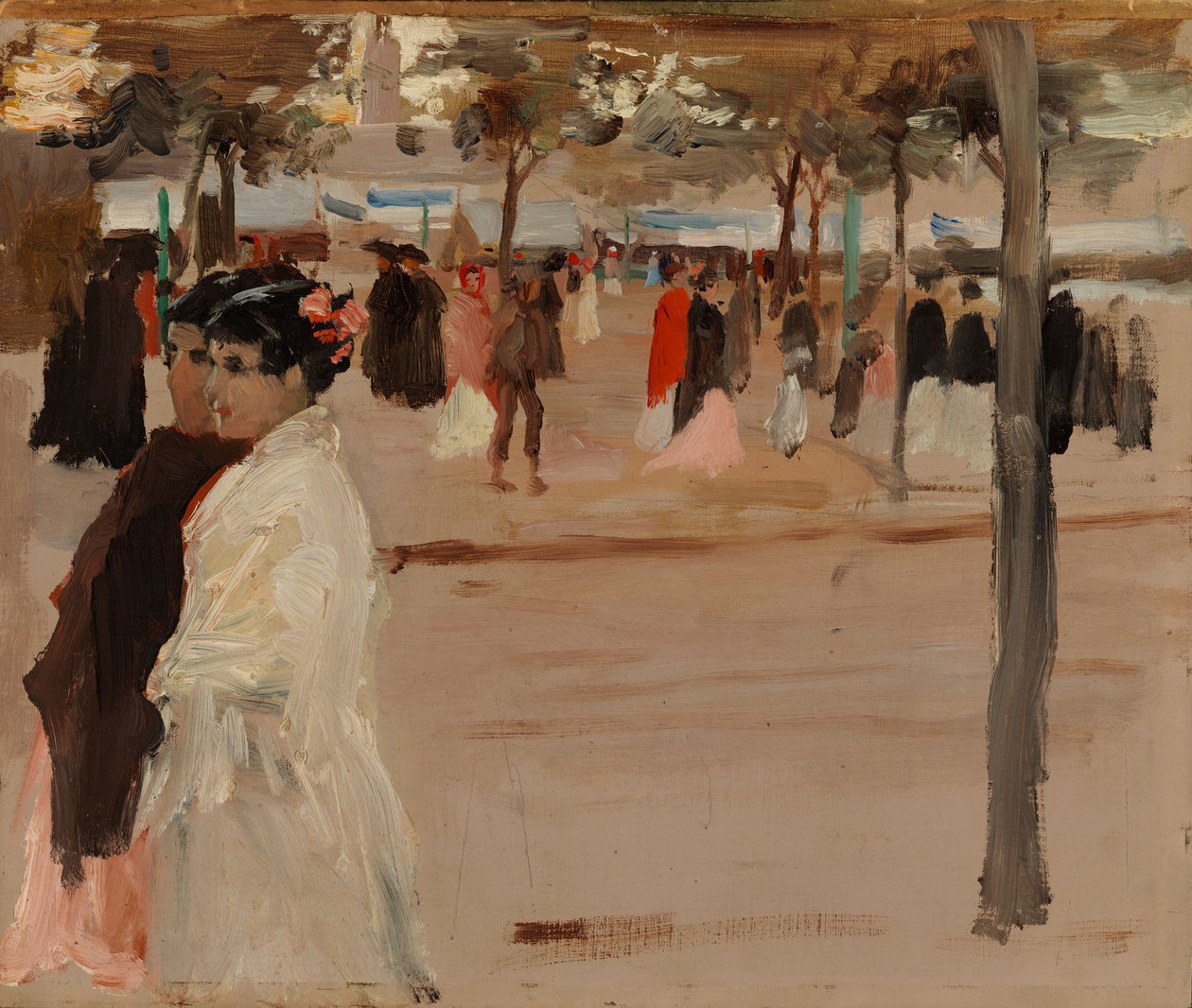 Studio per la strada lungo la riva, Siviglia da Albert Edelfelt