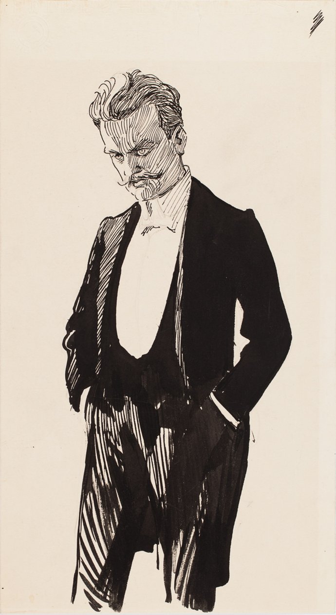 Il compositore Jean Sibelius da Albert Edelfelt