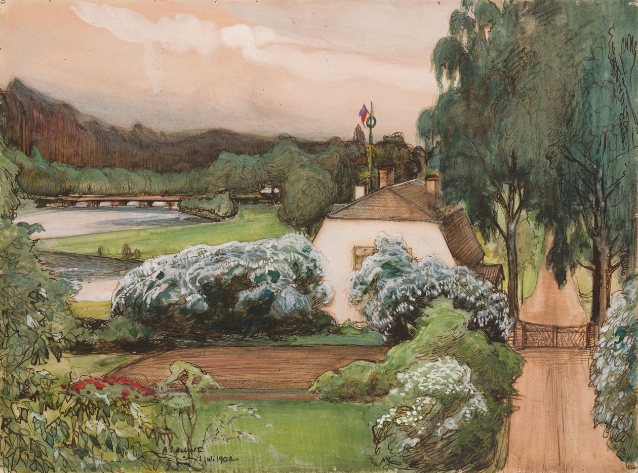 La casa del caposquadra nella tenuta di Saari da Albert Edelfelt