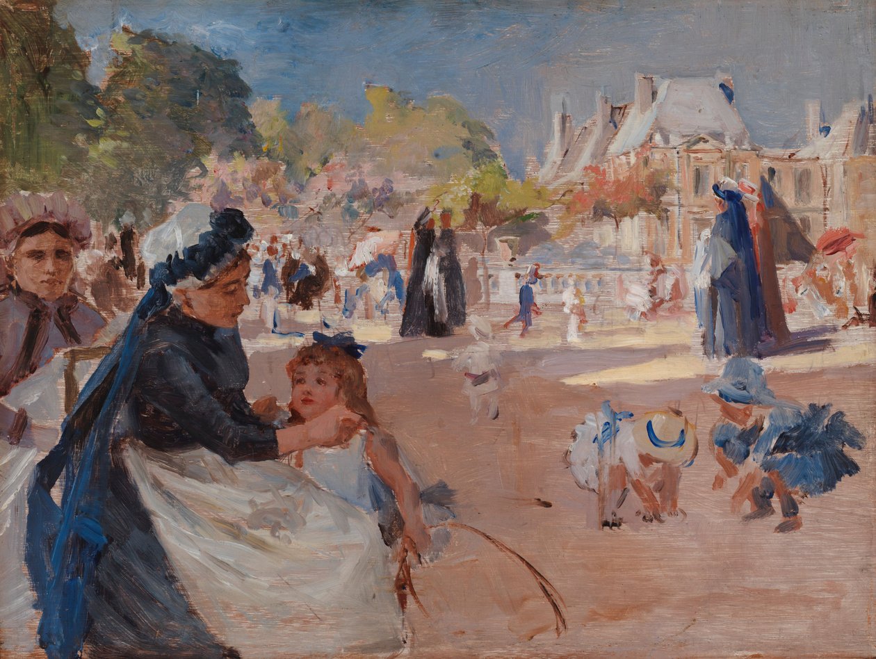 I Giardini del Lussemburgo, Parigi, studio finale da Albert Edelfelt