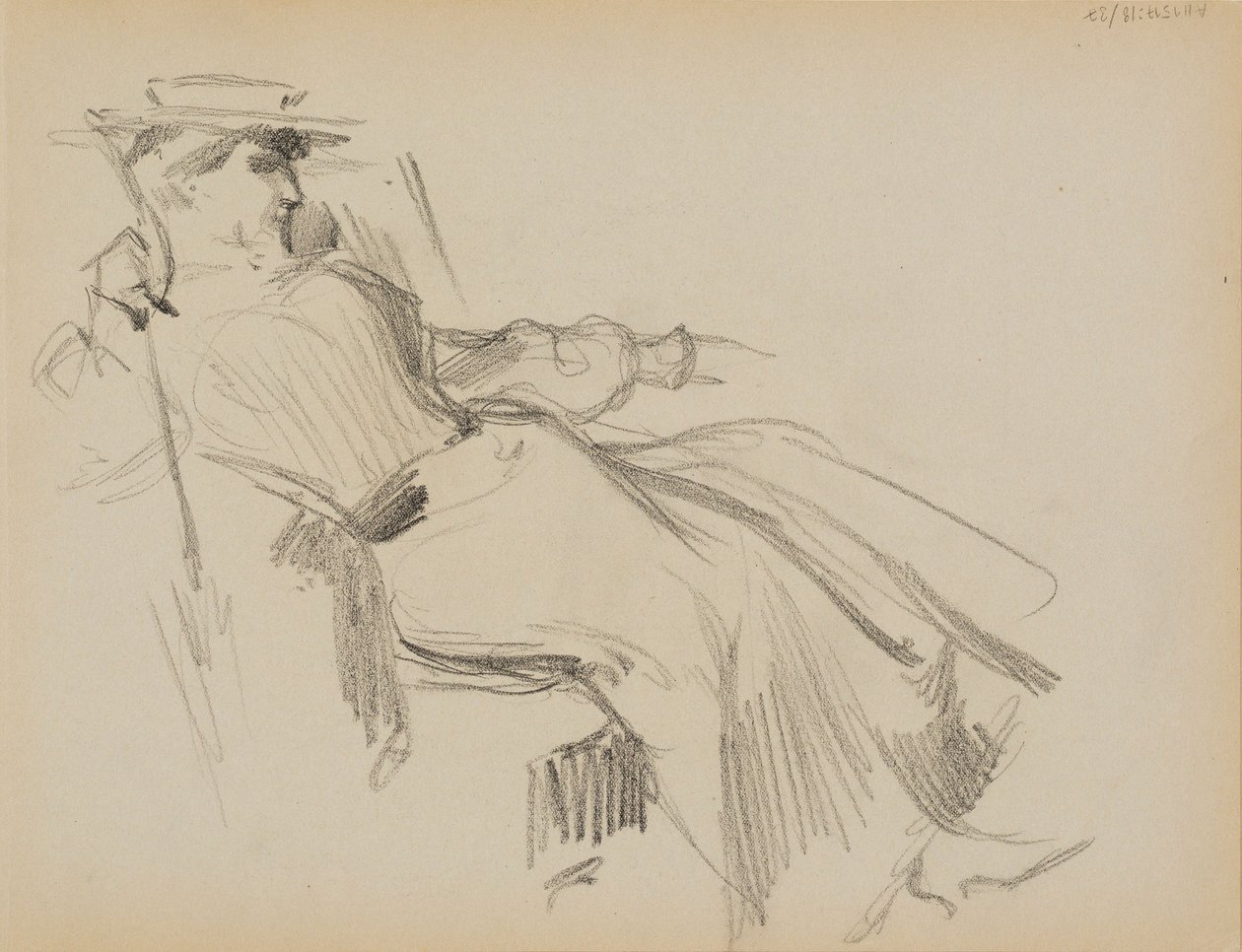 Donna seduta da Albert Edelfelt