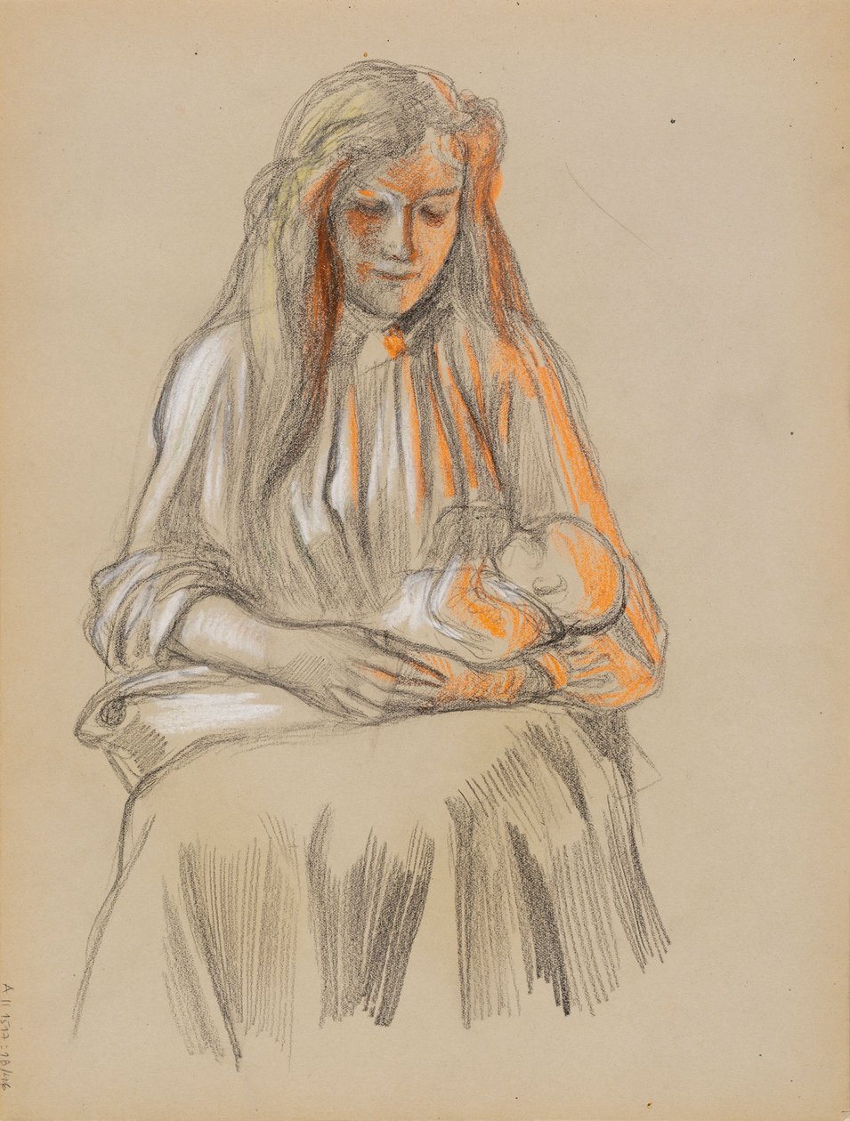 Madre e figlio da Albert Edelfelt