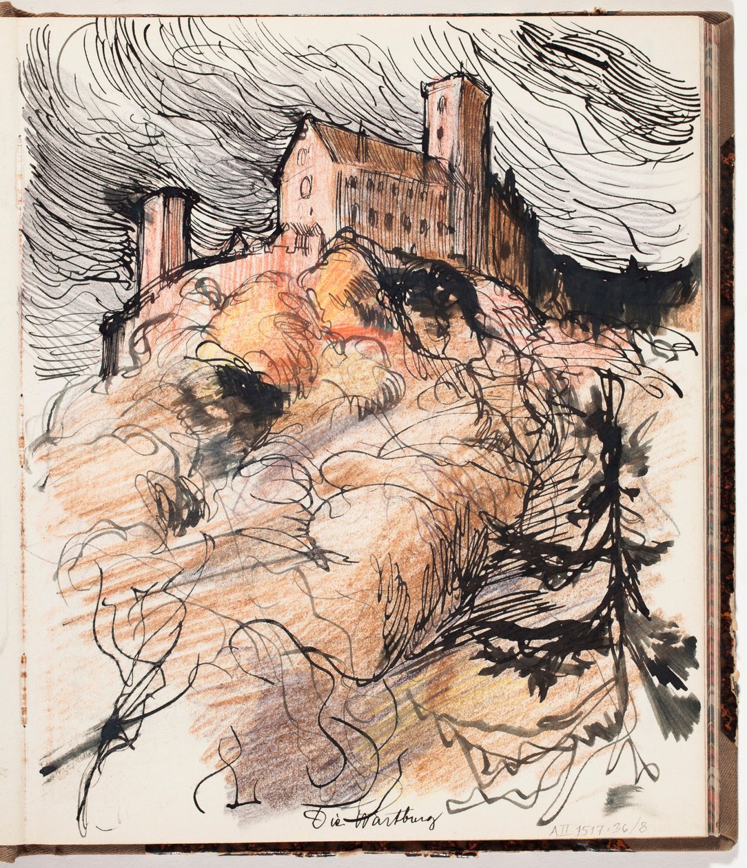 Castello di Wartburg da Albert Edelfelt