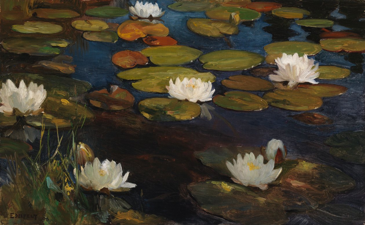 Ninfee, studio per Giovinezza e una sirena da Albert Edelfelt