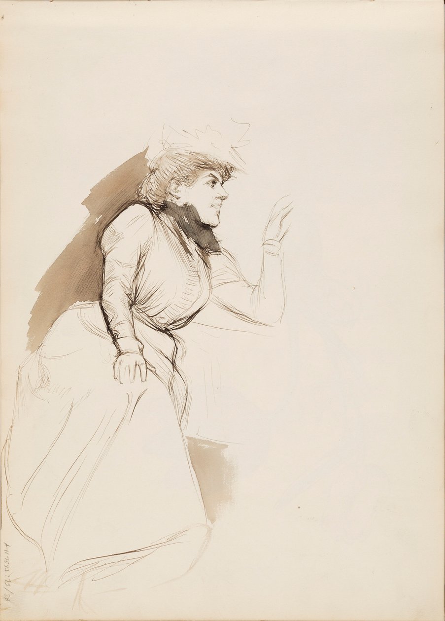 Donna seduta (Aino Ackté) da Albert Edelfelt