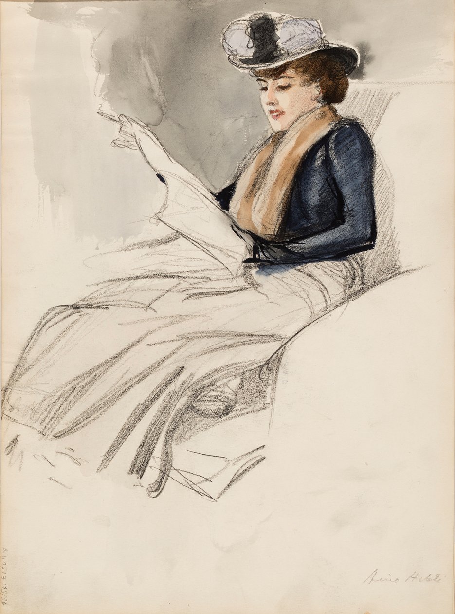 Donna seduta, Aino Ackté da Albert Edelfelt