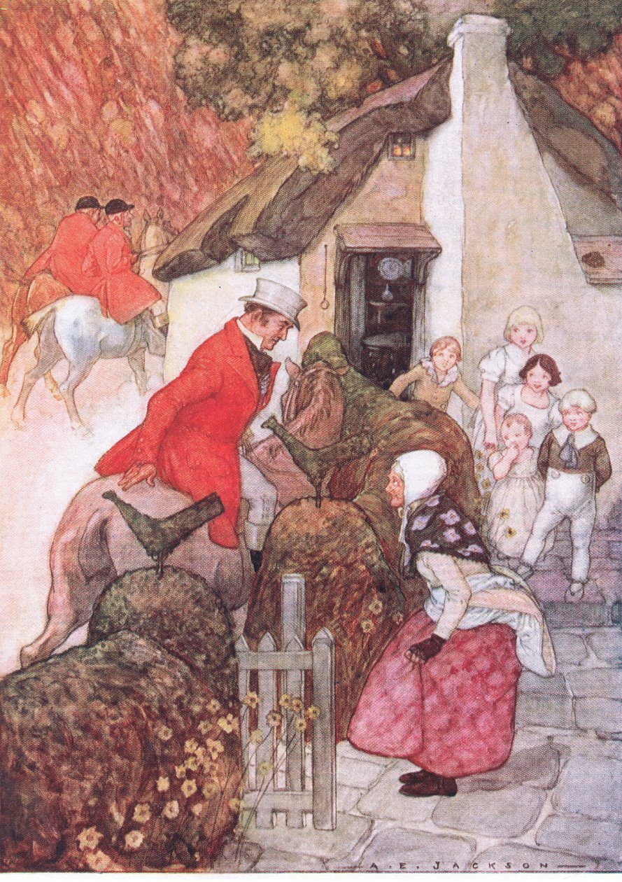 Quando vide Sir John fece una riverenza molto bassa, da The Water Babies pub. da Humphrey Milford Oxford University Press, c.1930 da Albert Edward Jackson