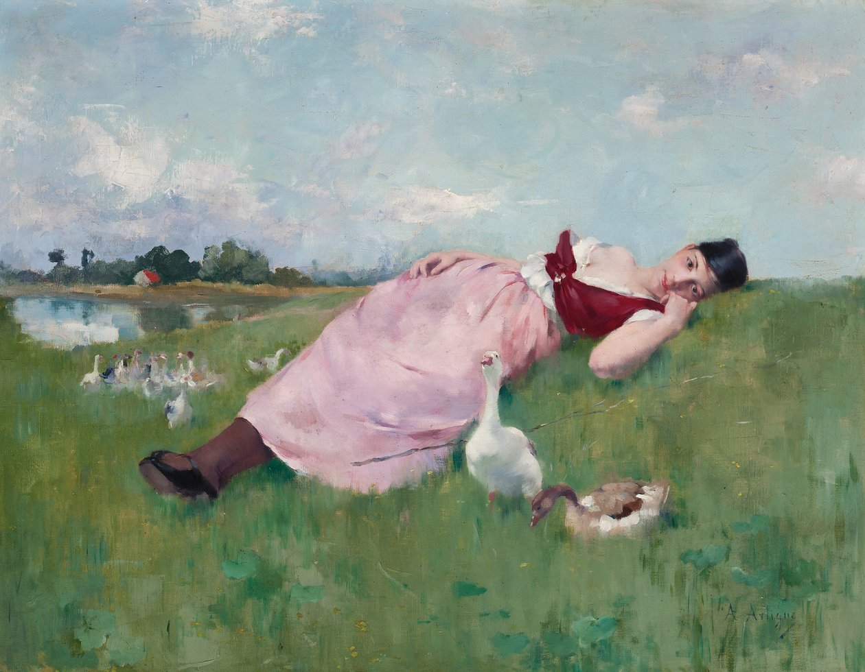 La ragazza delle oche da Albert Emile Artigue