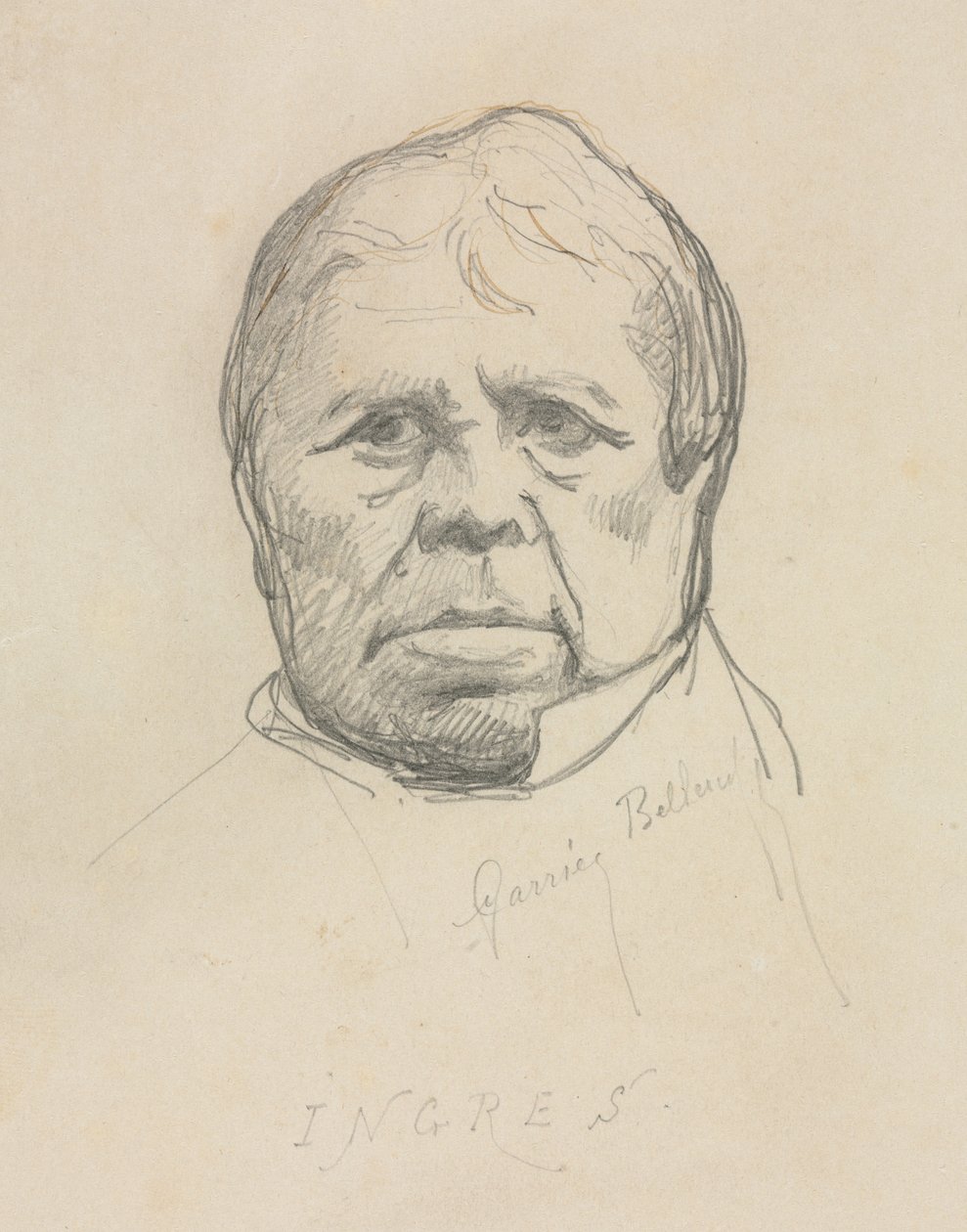 Ritratto di Ingres da Albert Ernest Carrier Belleuse