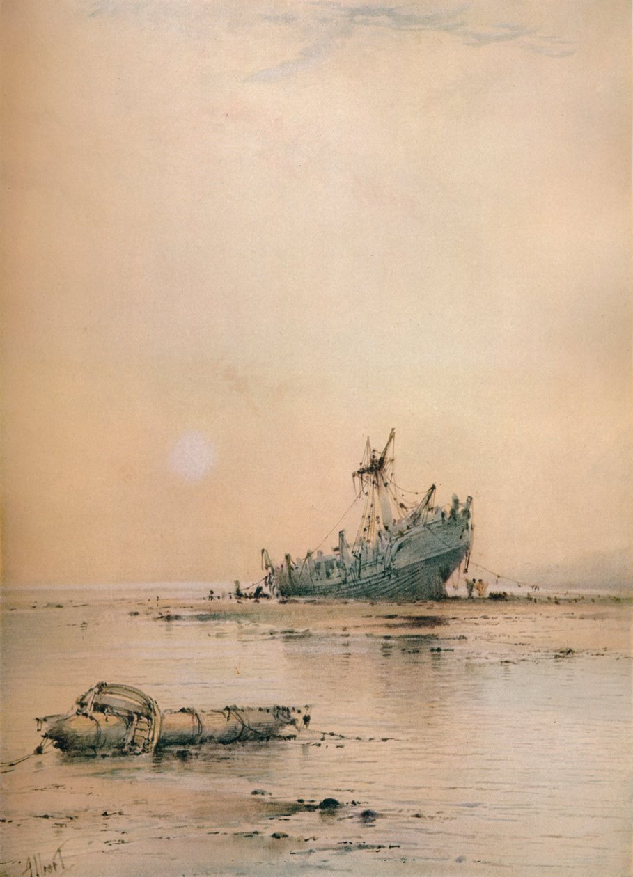Bassa marea a Leigh, c1899 da Albert Ernest Markes